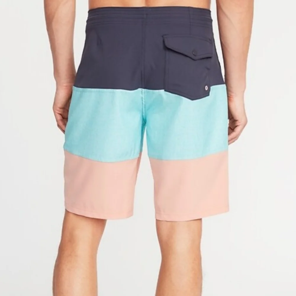 Old Navy Californis Colorblock Boardwalk Surfer Swim Shorts 34